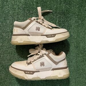 AMIRI Beige and Brown Sneakers